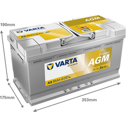 Varta Silver Dynamic AGM batteri A5 12V 95Ah